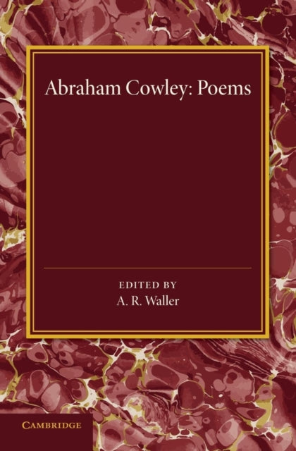 Book cover of: Poems. By: Abraham Cowley