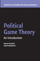 Book cover of: Political Game Theory. By: Nolan McCarty