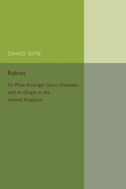 Book cover of: Rabies. By: David Sime
