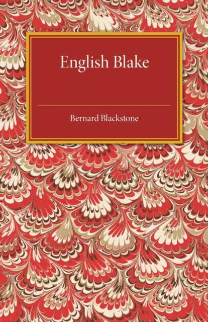 Book cover of: English Blake. By: Bernard Blackstone