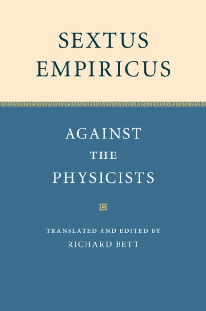 Book cover of: Sextus Empiricus. By: Richard Bett