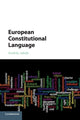 Book cover of: European Constitutional Language. By: Andras Jakab