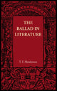 Book cover of: Ballad in Literature. By: T. F. Henderson