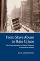 Book cover of: From Slave Abuse to Hate Crime. By: Ely Aaronson