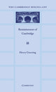 Book cover of: Reminiscences of Cambridge. By: Henry Gunnning