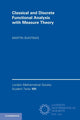 Book cover of: Classical and Discrete Functional Analysis with Measure Theory. By: Martin Buntinas