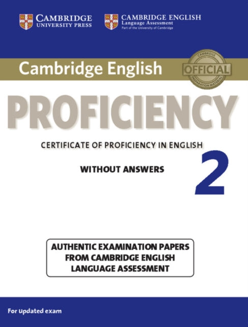 Book cover of: Cambridge English Proficiency 2 Student's Book without Answers