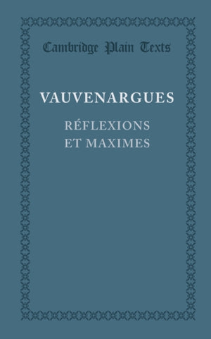 Reflexions et maximes