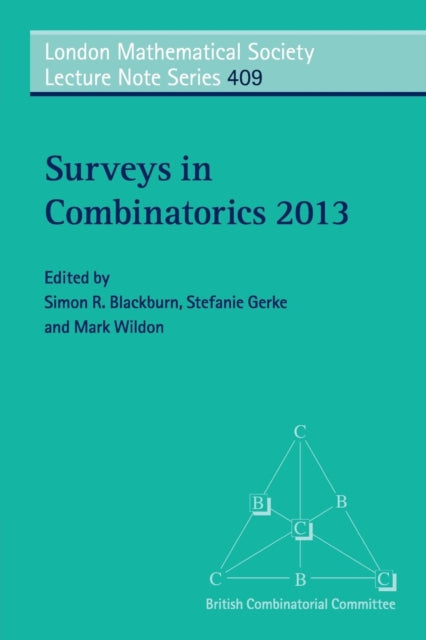 Book cover of: Surveys in Combinatorics 2013. By: Simon R. Blackburn