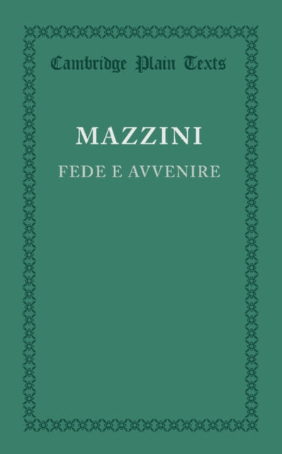 Book cover of: Fede e avvenire. By: Giuseppe Mazzini