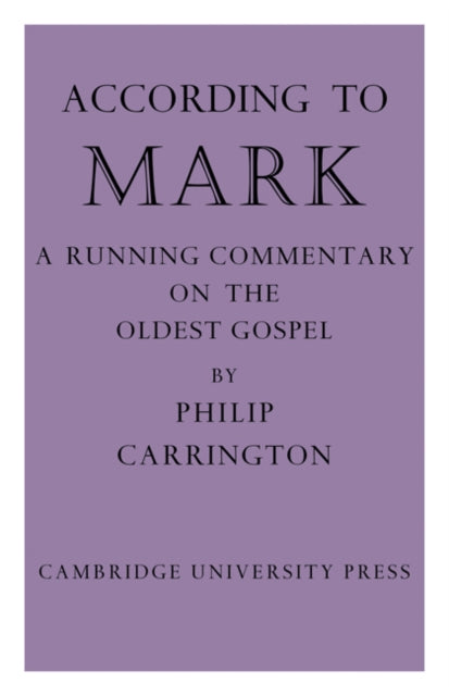 According to Mark