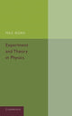 Book cover of: Experiment and Theory in Physics
