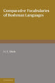 Book cover of: Comparative Vocabularies of Bushman Languages. By: D. F. Bleek
