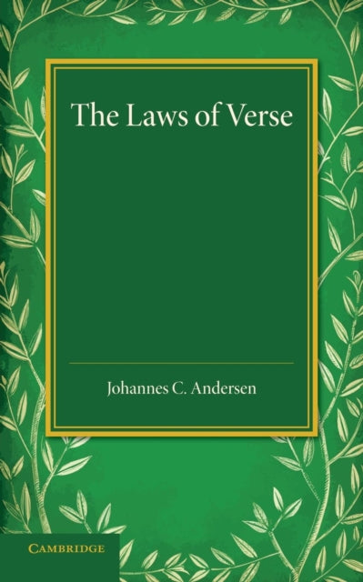 Book cover of: Laws of Verse. By: Johannes C. Andersen
