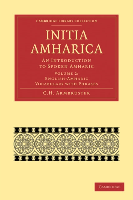 Book cover of: Initia Amharica. By: C. H. Armbruster