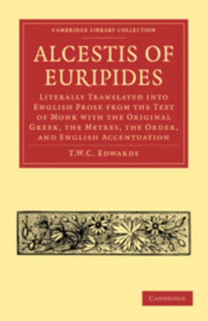 Book cover of: Alcestis of Euripides