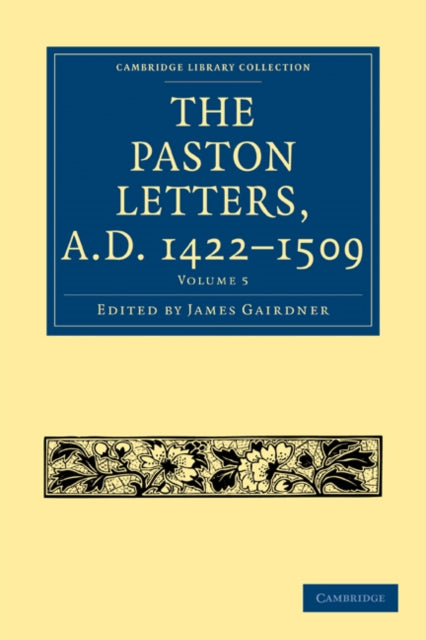 Book cover of: Paston Letters, A.D. 1422–1509