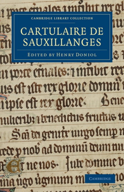Book cover of: Cartulaire de Sauxillanges. By: Henry Doniol