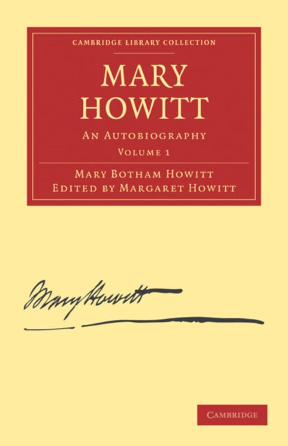 Book cover of: Mary Howitt: Volume 1. By: Mary Botham Howitt