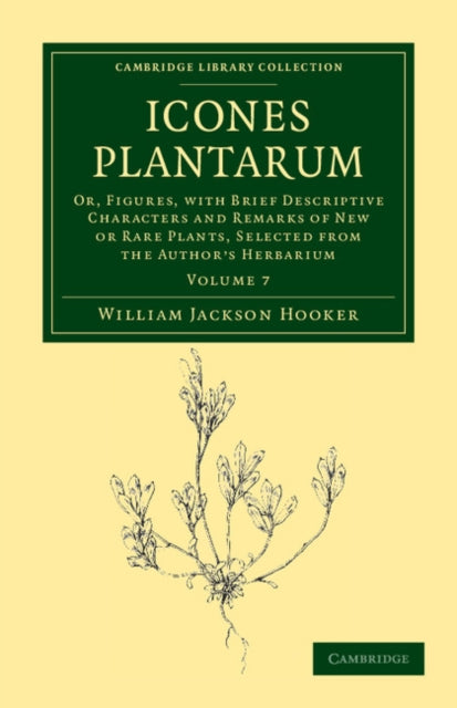 Book cover of: Icones Plantarum. By: William Jackson Hooker