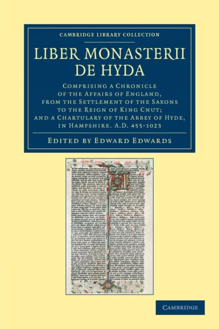 Book cover of: Liber Monasterii de Hyda. By: Edwards, Edward