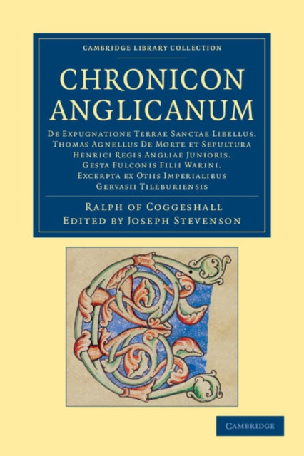 Book cover of: Chronicon Anglicanum. By: Joseph Stevenson