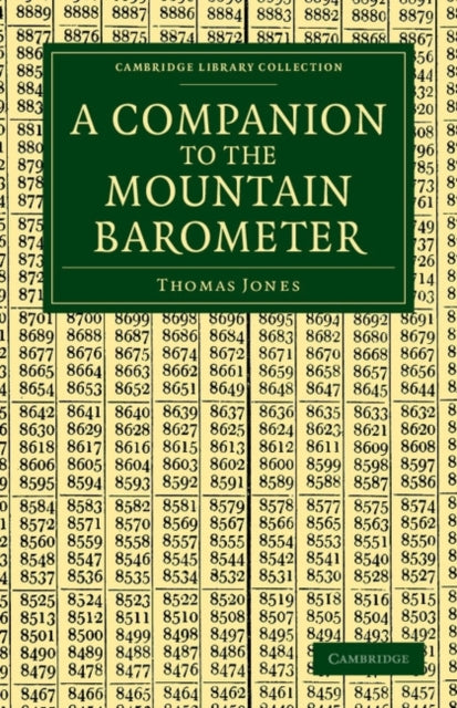 Book cover of: Companion to the Mountain Barometer
