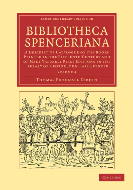 Book cover of: Bibliotheca Spenceriana. By: Thomas Frognall Dibdin