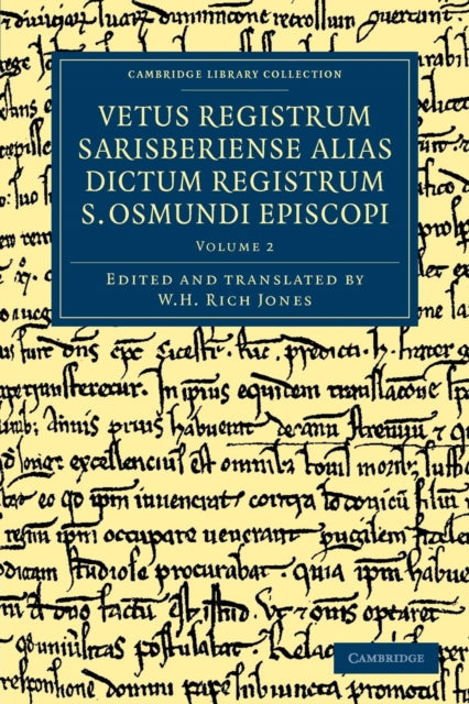 Book cover of: Vetus registrum Sarisberiense alias dictum registrum S. Osmundi Episcopi. By: W. H. Rich Jones