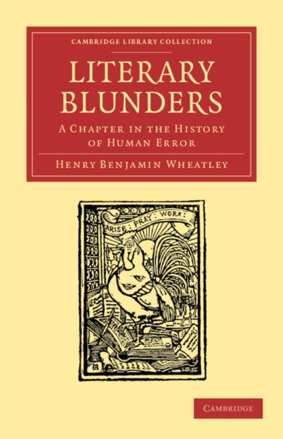 Book cover of: Literary Blunders. By: Henry Benjamin Wheatley