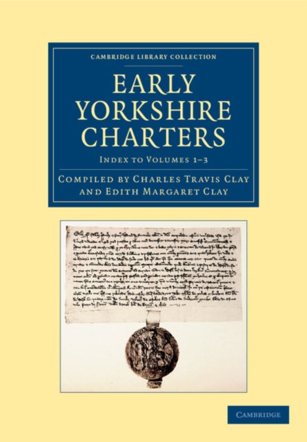 Book cover of: Early Yorkshire Charters. By: William Farrer