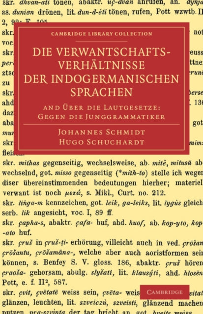Book cover of: Die Verwantschaftsverhaltnisse der indogermanischen Sprachen. By: Johannes Schmidt