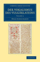 Book cover of: Der Vokalismus des Vulgarlateins. By: Hugo Schuchardt