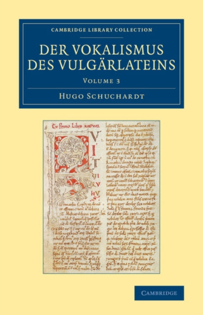 Book cover of: Der Vokalismus des Vulgarlateins. By: Hugo Schuchardt