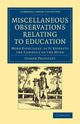 Book cover of: Miscellaneous Observations Relating to Education. By: Joseph Priestley