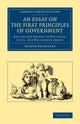 Book cover of: Essay on the First Principles of Government. By: Joseph Priestley