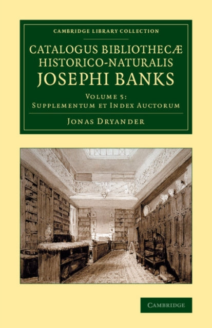 Book cover of: Catalogus bibliothecæ historico-naturalis Josephi Banks. By: Jonas Dryander
