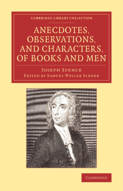 Book cover of: Anecdotes, Observations, and Characters, of Books and Men. By: Joseph Spence