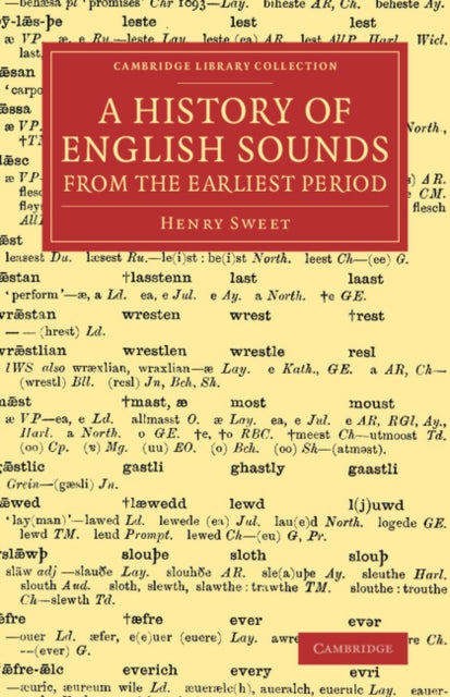 Book cover of: History of English Sounds from the Earliest Period. By: Henry Sweet