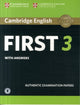 Book cover of: Cambridge English First 3 Student's Book with Answers with Audio