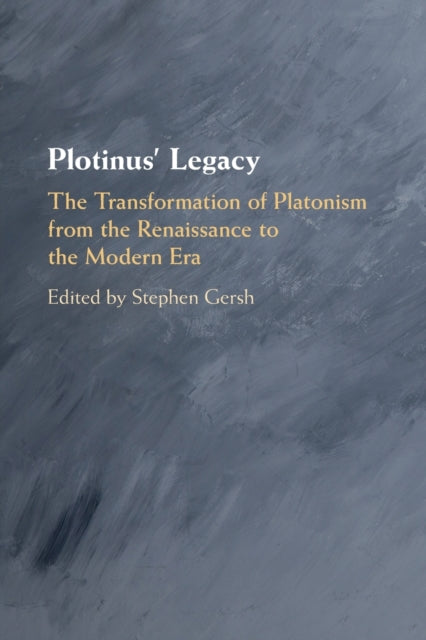 Book cover of: Plotinus' Legacy. By: Stephen Gersh
