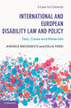 Book cover of: International and European Disability Law and Policy. By: Andrea Broderick