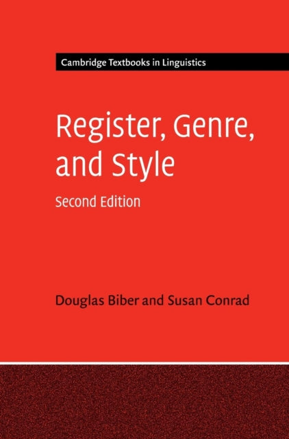 Book cover of: Register, Genre, and Style. By: Douglas Biber
