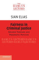 Book cover of: Fairness in Criminal Justice. By: Sian Elias