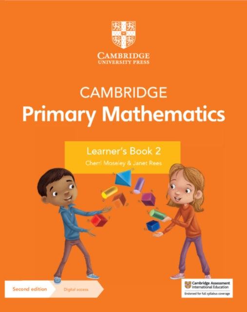 Book cover of: Cambridge Primary Mathematics Learner's Book 2 with Digital Access (1 Year). By: Cherri Moseley
