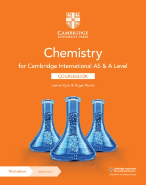 Cambridge International AS & A Level Chemistry Coursebook with Digital Access (2 Years) 9781108863193 Lawrie Ryan