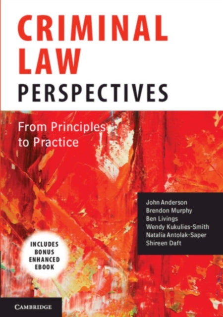 Book cover of: Criminal Law Perspectives. By: John Anderson