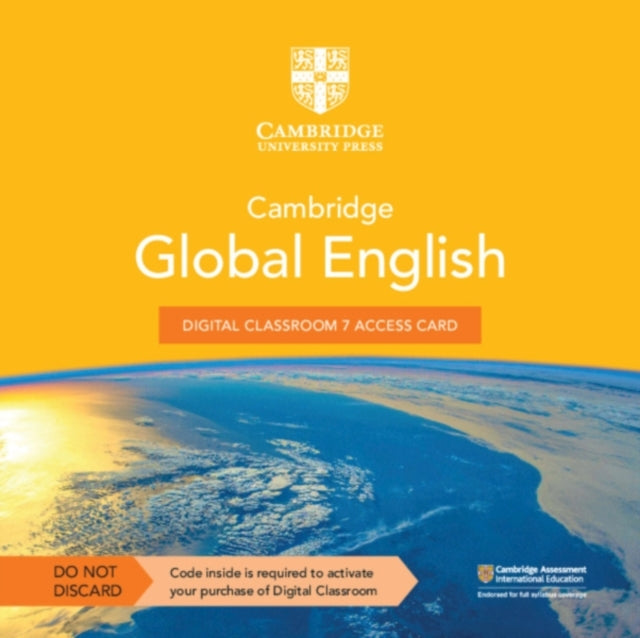 Book cover of: Cambridge Global English Digital Classroom 7 Access Card (1 Year Site Licence). By: Chris Barker