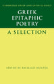 Book cover of: Greek Epitaphic Poetry. By: Richard Hunter