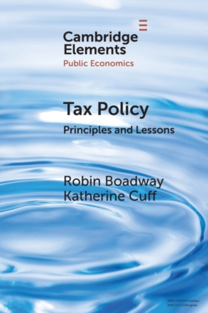 Book cover of: Tax Policy. By: Robin Boadway